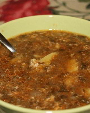 Украинский зеленый борщ