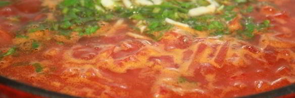 вкуснейший борщ с мраморной говядиной