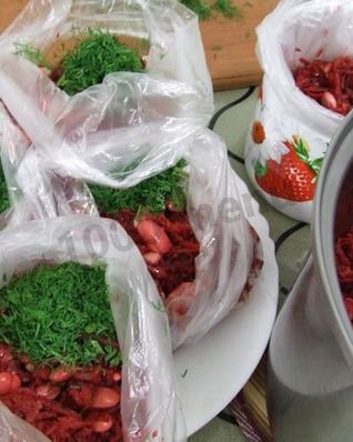 Заправка для борща замороженная