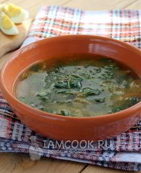 Зеленый борщ с крапивой