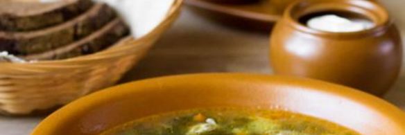 зеленый борщ