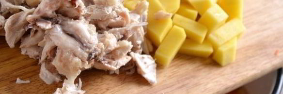 суп с клецками на курином бульоне