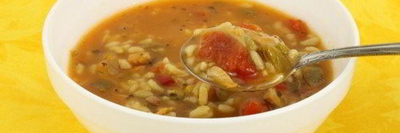 Быстрый суп из индейки с коричневым рисом