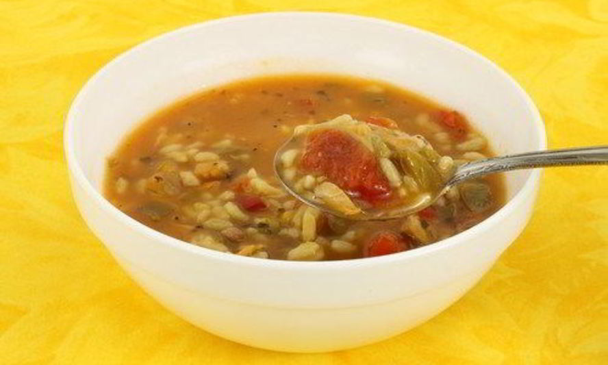 Рецепт быстрого супа из индейки с коричневым рисом