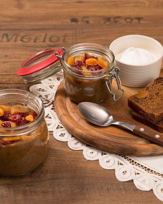 Десертный хлебный суп с кремом