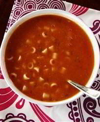 Фасолевый суп с макаронами по-итальянски