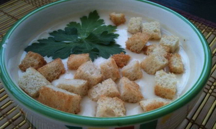 Рецепт фасолевого супа со сливочным сыром