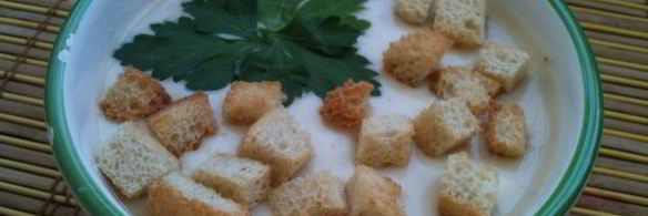 фасолевый суп со сливочным сыром