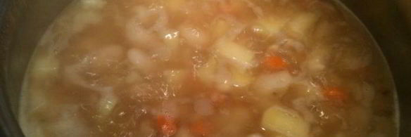 фасолевый суп со сливочным сыром