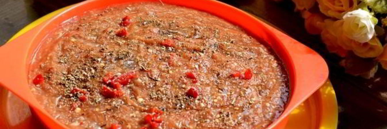 Гаспачо с баклажанами