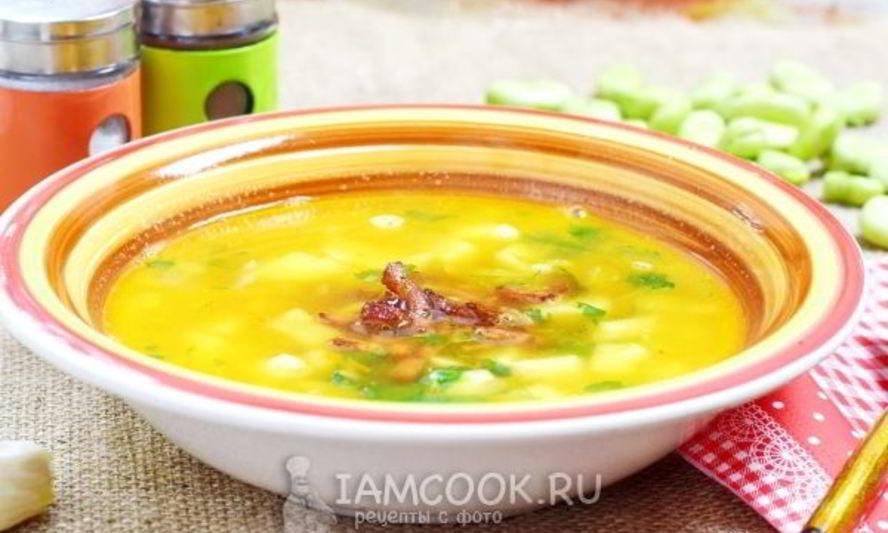 Рецепт горохового супа с беконом