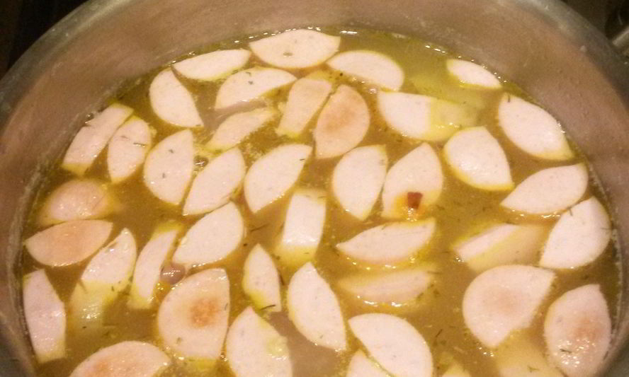 Рецепт горохового супа с копченой колбасой