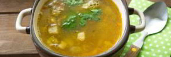 гороховый суп с копченым салом