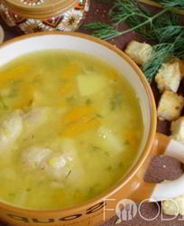 Гороховый суп с курицей