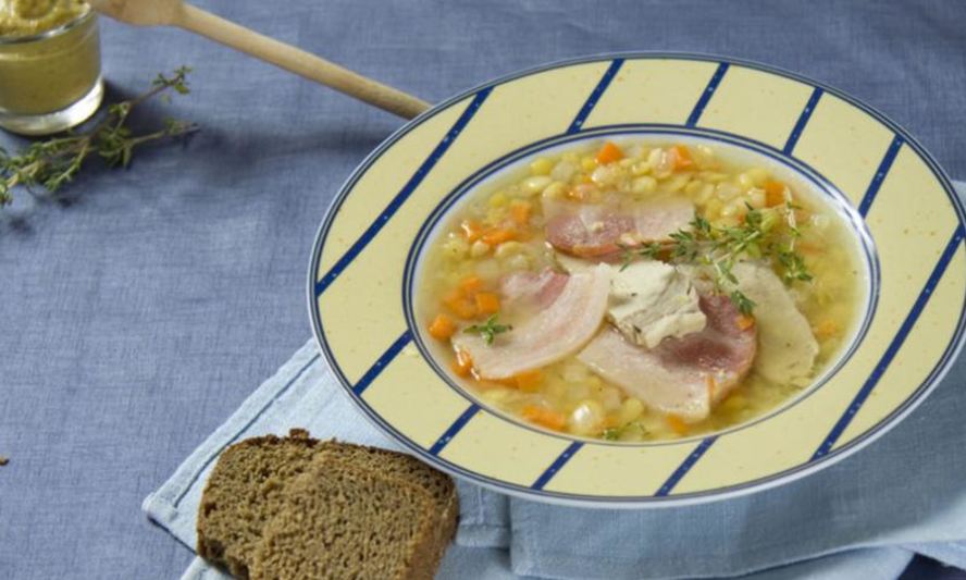 Рецепт горохового супа со свининой по-скандинавски