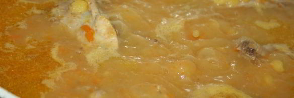 гороховый суп со свиными ребрышками