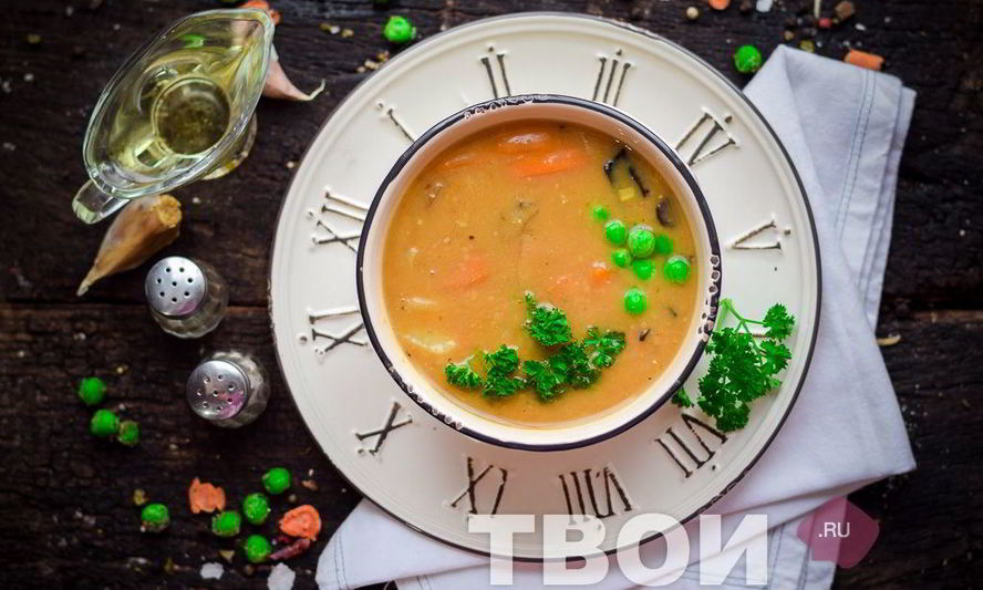 Рецепт постного горохового супа