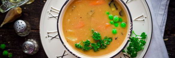 постный гороховый суп