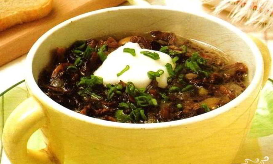 Рецепт грибного супа из сушеных грибов