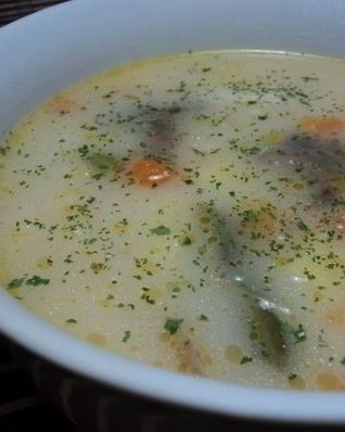 Грибной суп из замороженных шампиньонов