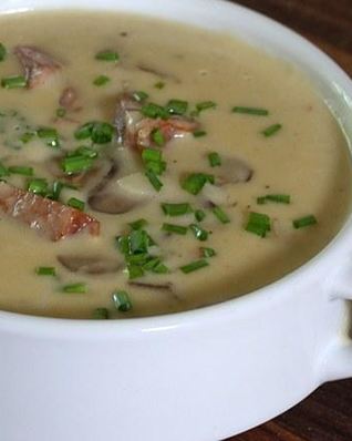 Грибной суп со сливками