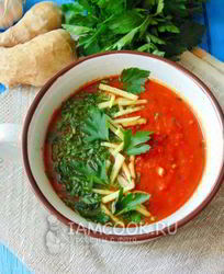 Индийский имбирный суп