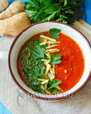 Индийский имбирный суп