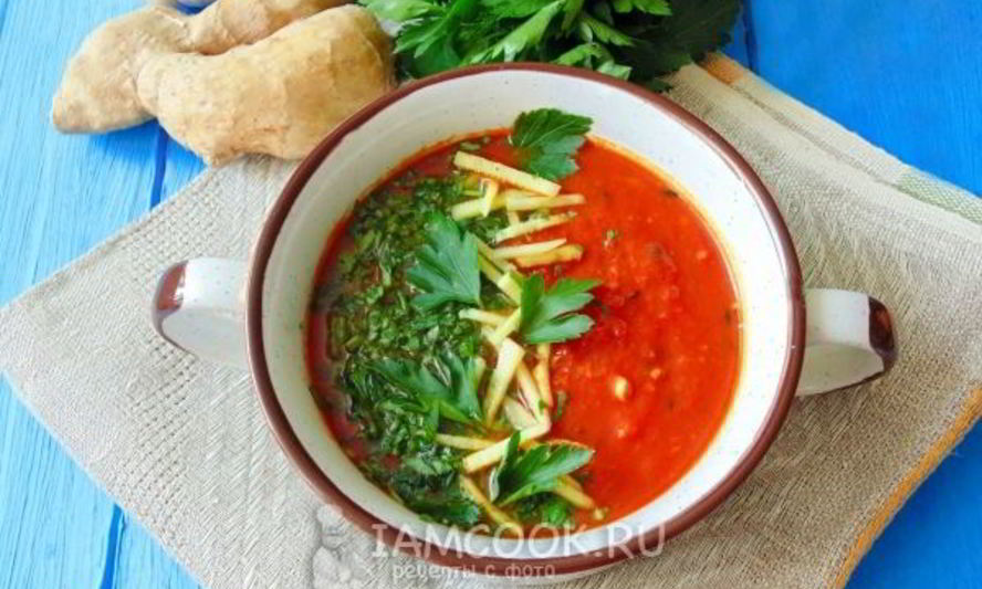 Рецепт индийского имбирного супа