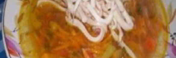 итальянский суп с кальмарами