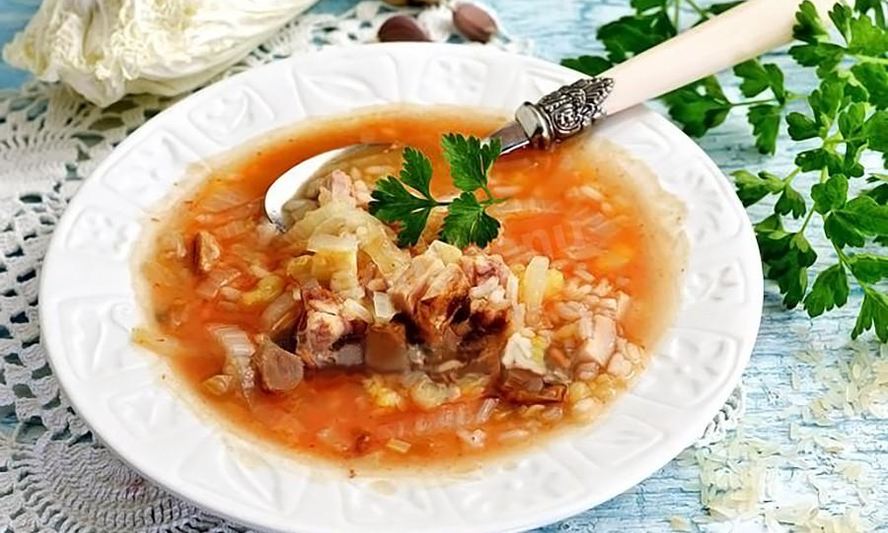 Рецепт капустняка с рисом