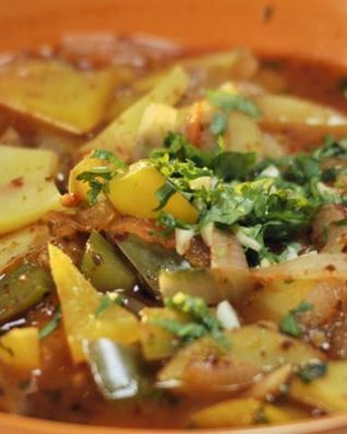 Картофельный суп со сладким перцем