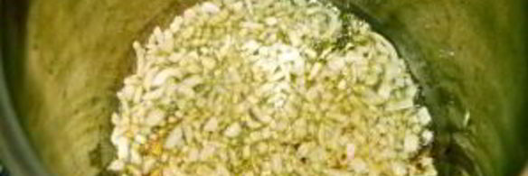 хрустящий суп из тыквы с сухариками