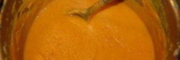 хрустящий суп из тыквы с сухариками