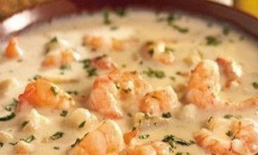 Рецепт крема-супа из креветок с сыром филадельфия