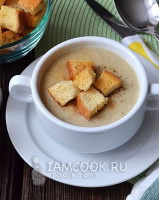 Крем-суп из шампиньонов со сливками