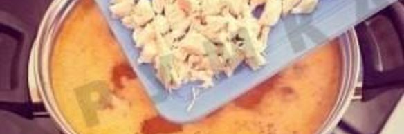 куриный суп с плавленным сыром