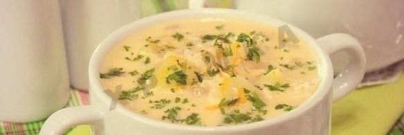 куриный суп с плавленным сыром