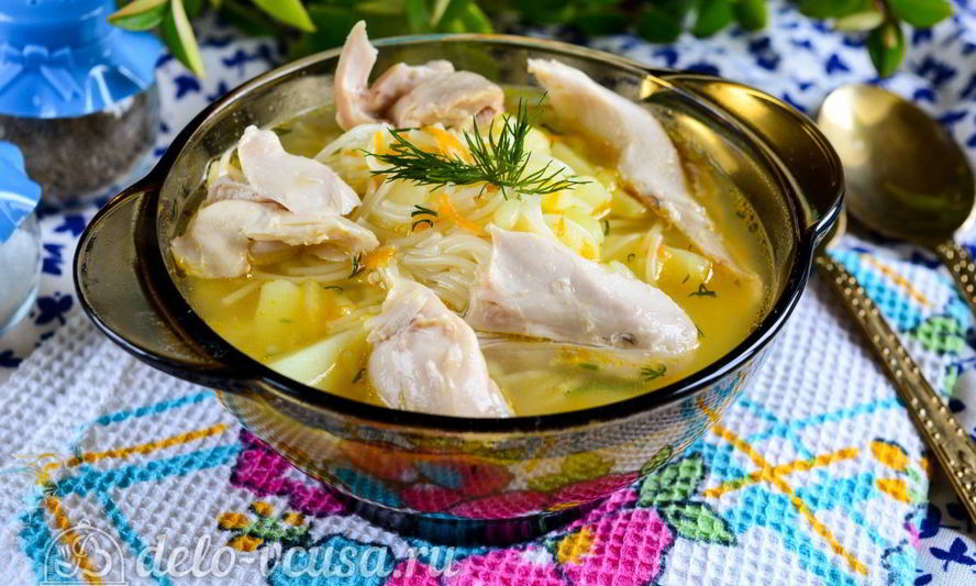 Рецепт куриного супа с вермишелью и картошкой