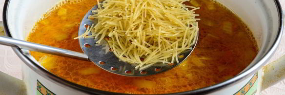 куриный суп с вермишелью и картошкой