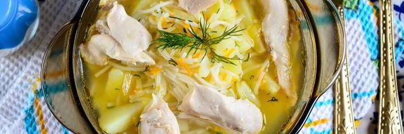 куриный суп с вермишелью и картошкой