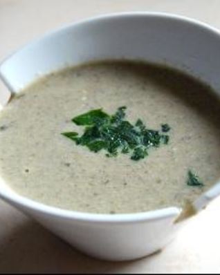 Легкий суп-крем из шампиньонов