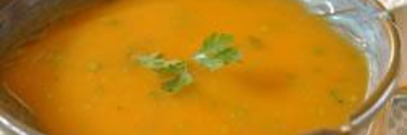 Морковный суп с пастой чили