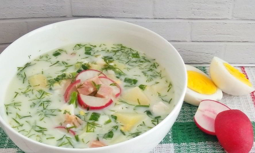 Рецепт окрошки на газированной минеральной воде