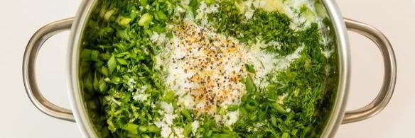 окрошка на греческом йогурте