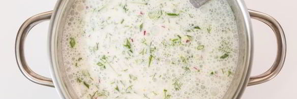 окрошка на греческом йогурте