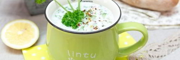 окрошка на греческом йогурте