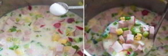 окрошка на кефире