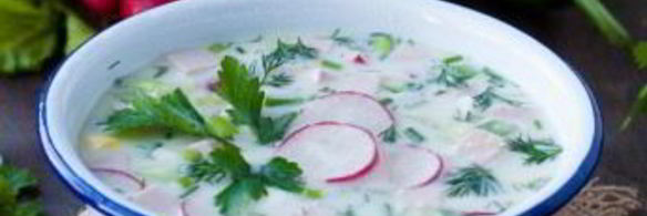 окрошка на кефире