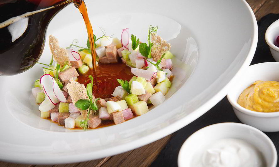 Рецепт окрошки на квасе