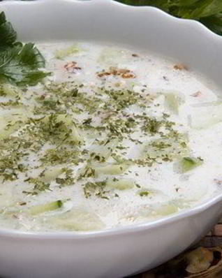 Окрошка на мацони по-азербайджански